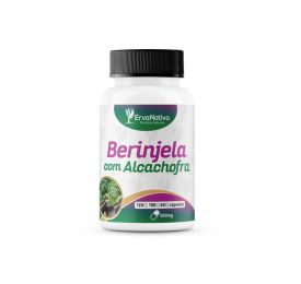 Berinjela com Alcachofra 100 Cápsulas 500mg - Erva Nativa