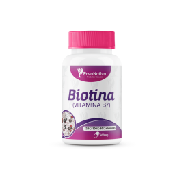 Biotina 100 Cápsulas, 500mg - Erva Nativa